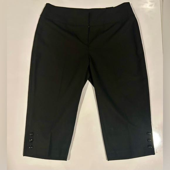 Studio 1940 Pants - Fashion Bug Studio 1940 Black Cropped Trousers, Women's 12